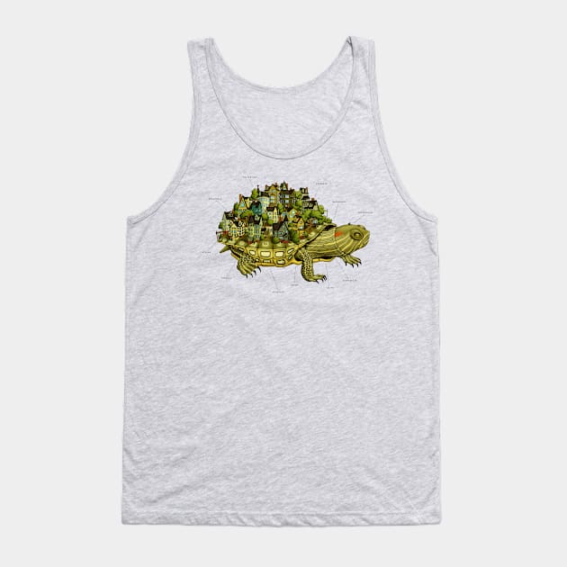 Turtle Town Tank Top by JadaFitch